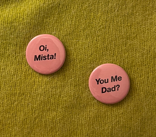 Oi, Mista! pin set