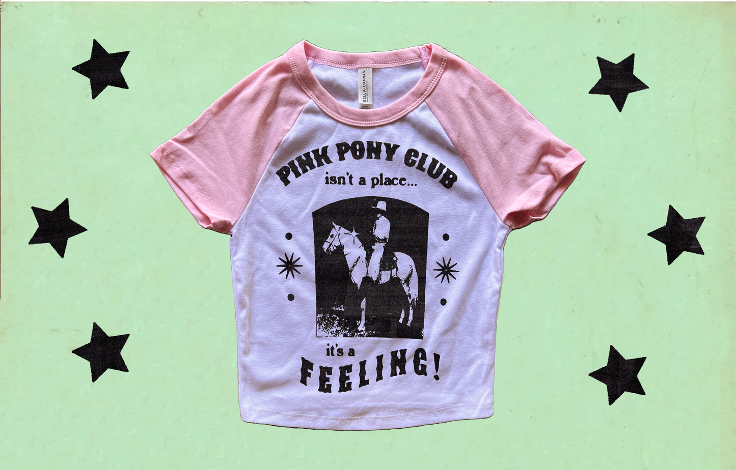 ltd edt pink pony baby tee